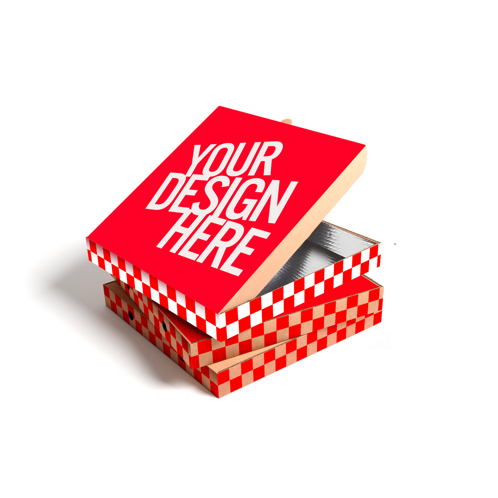 Pizza Box with Foil Inside